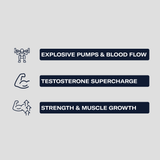 Platinum Mass Load Stack supplement facts panel with ingredients and serving details