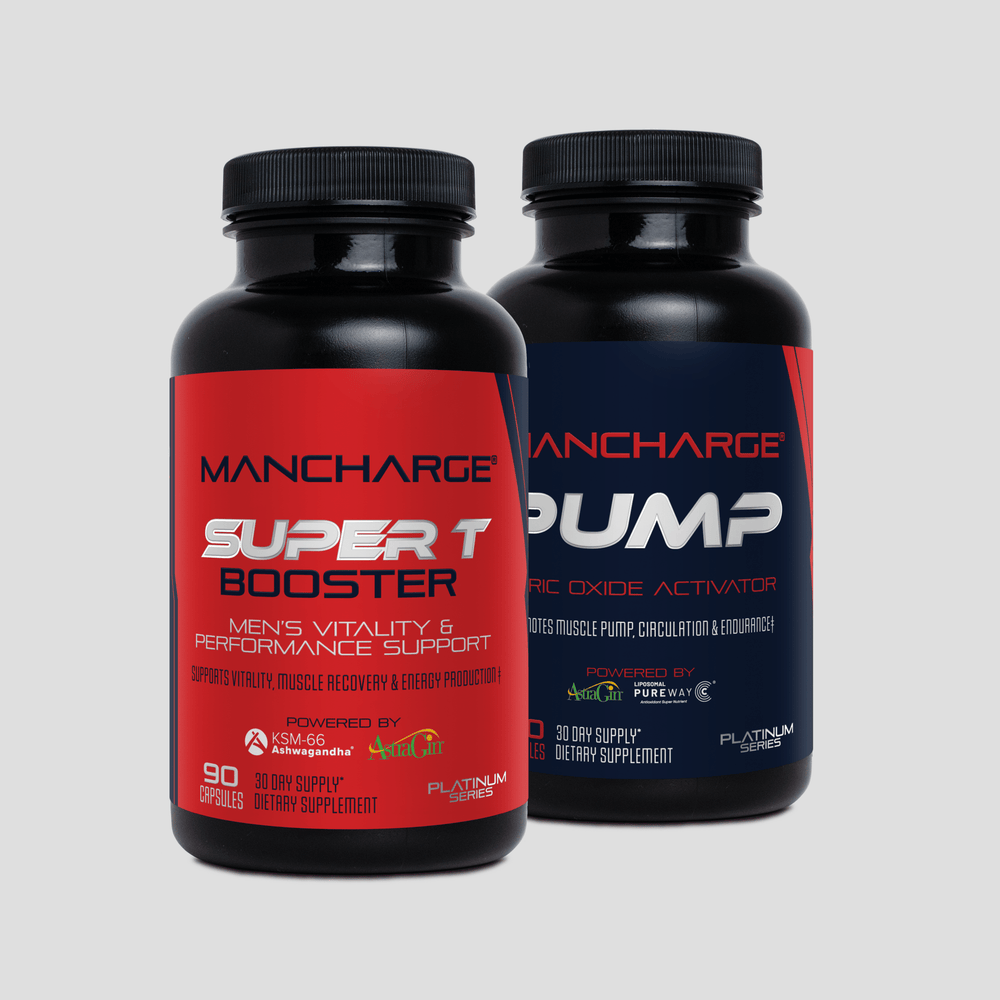 Platinum Mass Load Stack bottles displayed together for men’s muscle-building goals